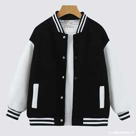 春秋男女儿童棒球服外套洋气中小学生运动开衫校服班服外套印logo