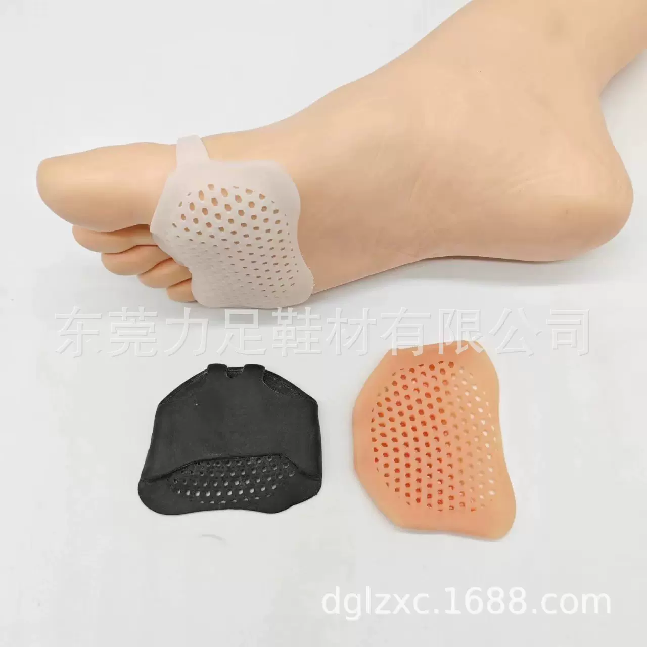 蜂窝前掌垫 三孔分趾器透气按摩脚套夹脚分趾前掌垫硅胶前脚掌垫
