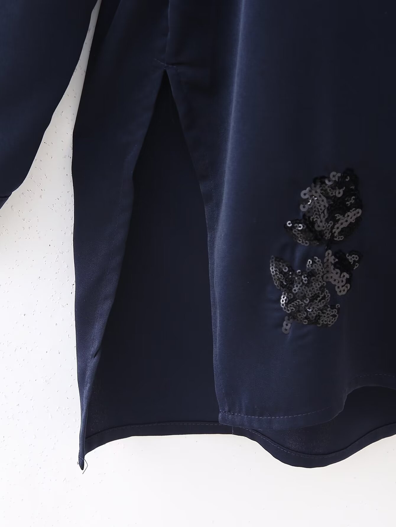 Dámske oblečenie, letná novinka 2024, sako s dlhými nohavicami a perleťovou ozdobou_voghion.com