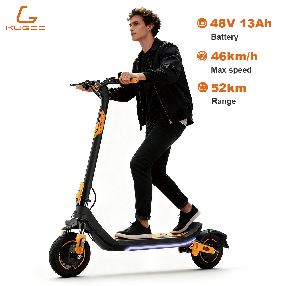 KUGOO M3 Scooter eléctrico profesional Scooter eléctrico adulto 13Ah 48v Scooter eléctrico plegable