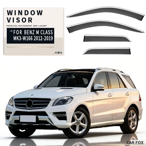Mercedes-Benz M-Class ML W164 W166 üçün yan şüşə yağışlıq