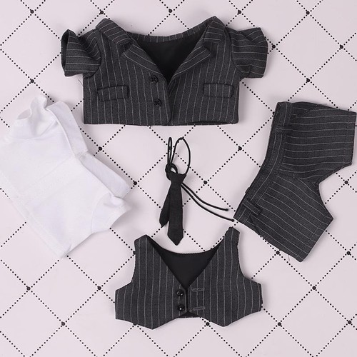 20cm star baby clothes black suit same style pink suit 15cm cotton doll change suit