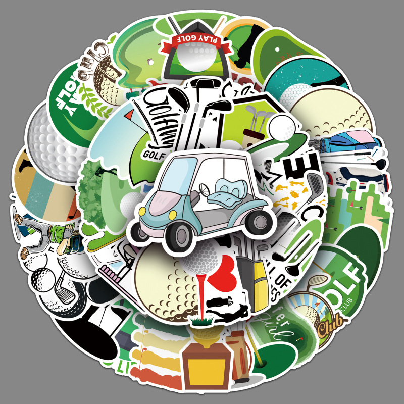 50 golf graffiti personality cross-border sports surrounding DIY mobile phone skateboard luggage stickers waterproof