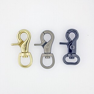 Zinc Alloy Dog Buckle Hardware Accessories Hanging Buckle Spring Folding Key Chain Luggage Pet Dog Leash Hook
