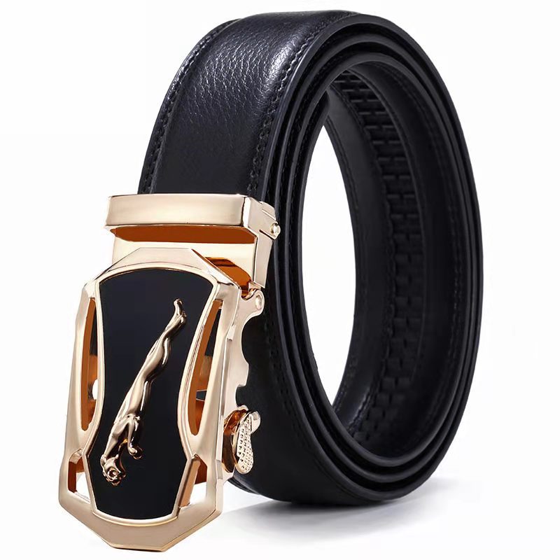 Kaijue Zun herrebelte med automatisk leopardspenne og fritidsbelte for bedrifter, nettbutikk_voghion.com