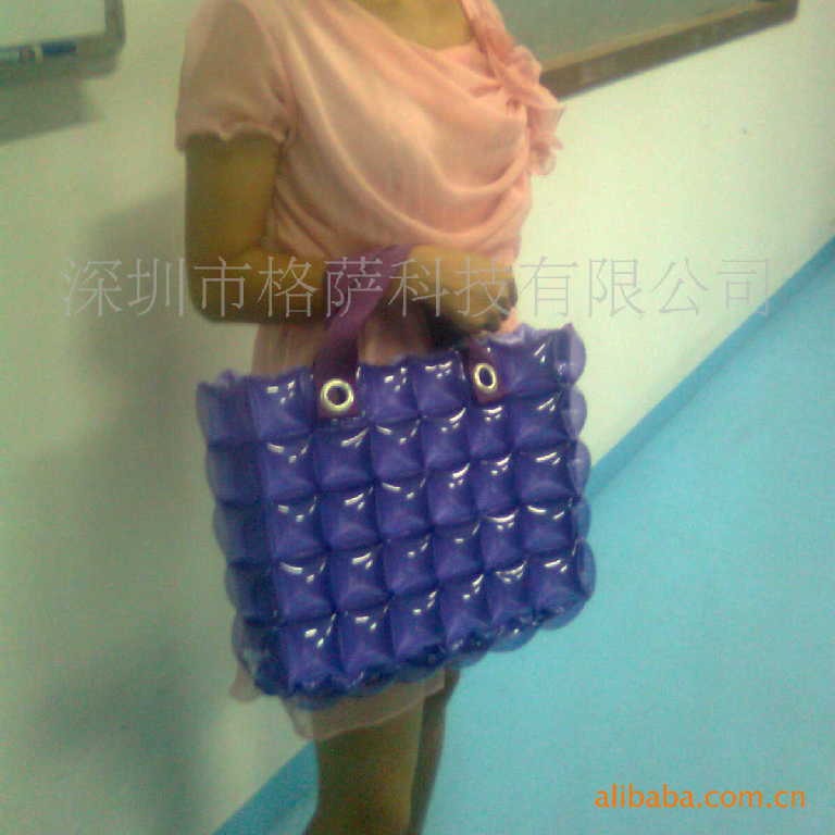 厂家供应超市购物袋 PVC环保袋  充气泡泡袋 厂家定 做PVC包装袋