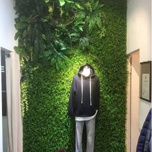 仿真植物墙商场服装店内饰绿化假草坪塑料背景形象墙户外门头装饰