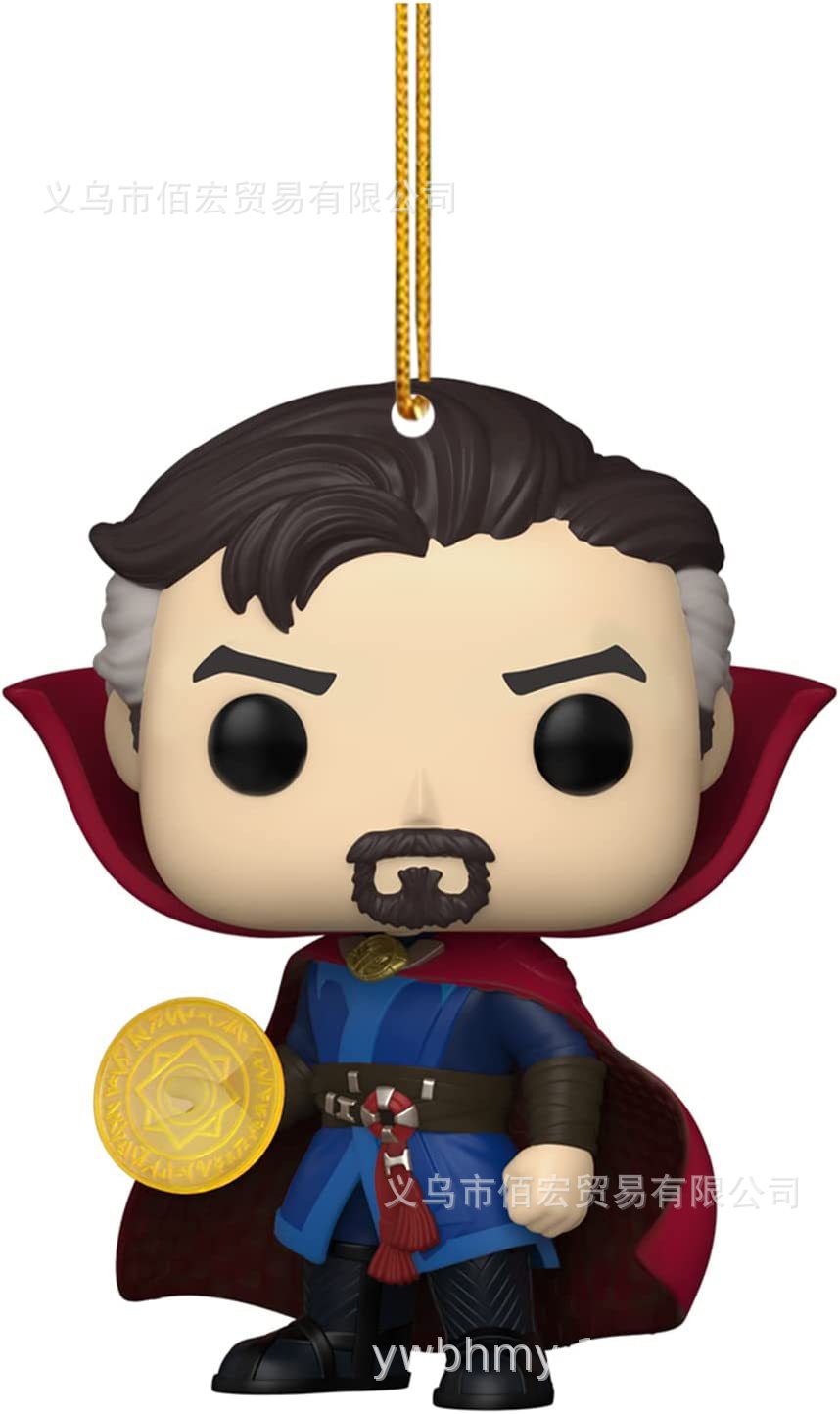 2023 nueva llegada Avenge Navidad colgando adornos árbol de Navidad héroe estatua colgante decoración del hogar Decoración del coche plana