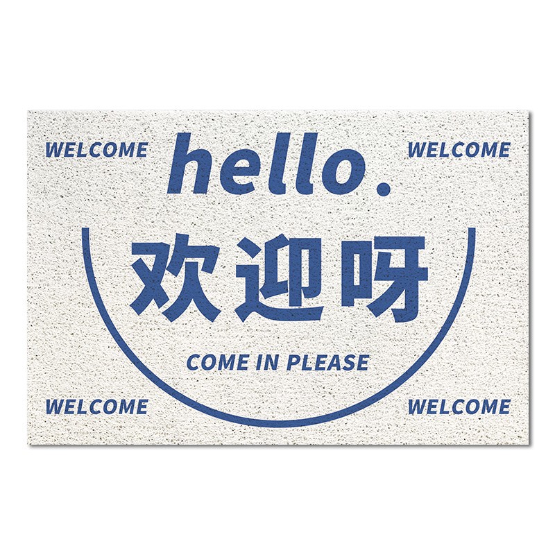 Bienvenido a alfombra de puerta estera de entrada tienda de belleza alfombra de piso antideslizante alfombra de polvo estera tienda de ropa estera del piso