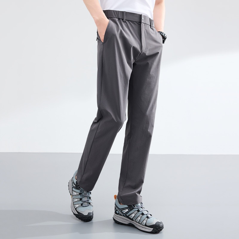 26 Summer Ice Silk Cool High Elasticity Men's Casual Pants Thin Outdoor Sun Protection Elastic Waist Pants Sports Trousers 26 Summer Ice Silk Cool High Elasticity Men's Casual Pants Thin Outdoor Sun Protection Elastic Waist Pants Sports Trousers