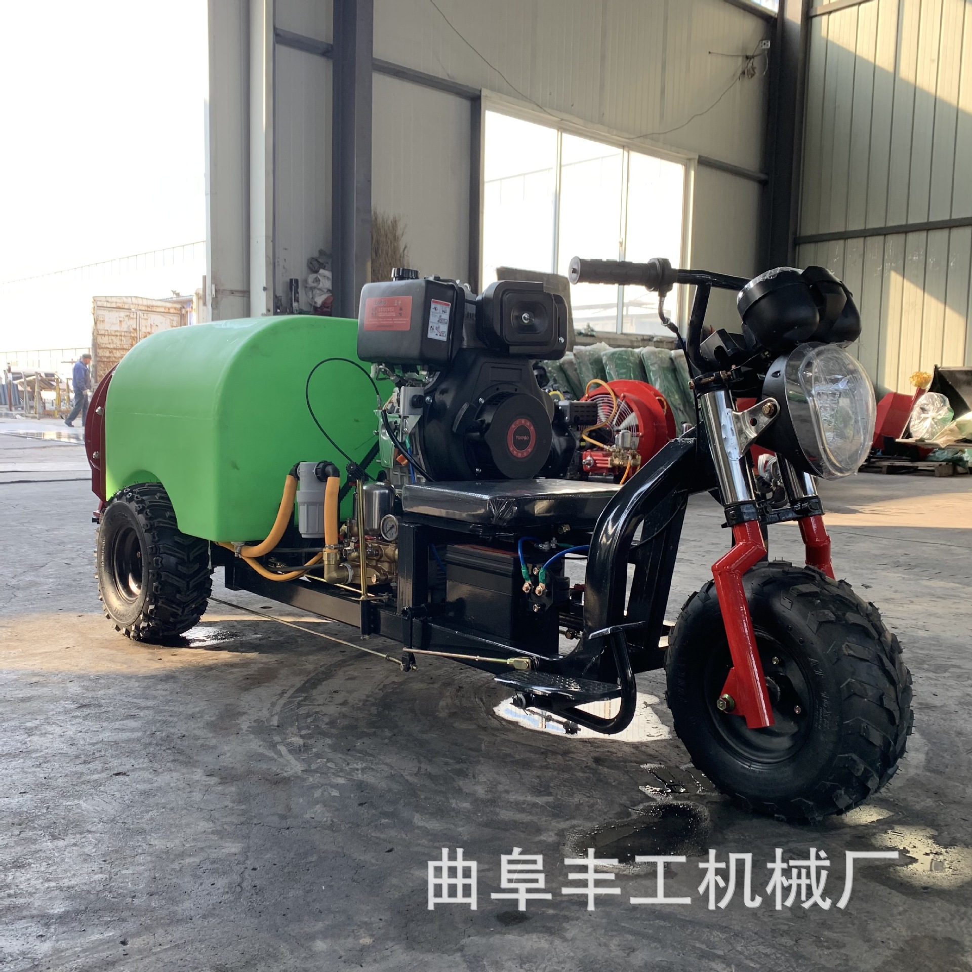 单动力风送打药机 柴油192型三轮打药机 大棚葡萄园杀虫喷药机