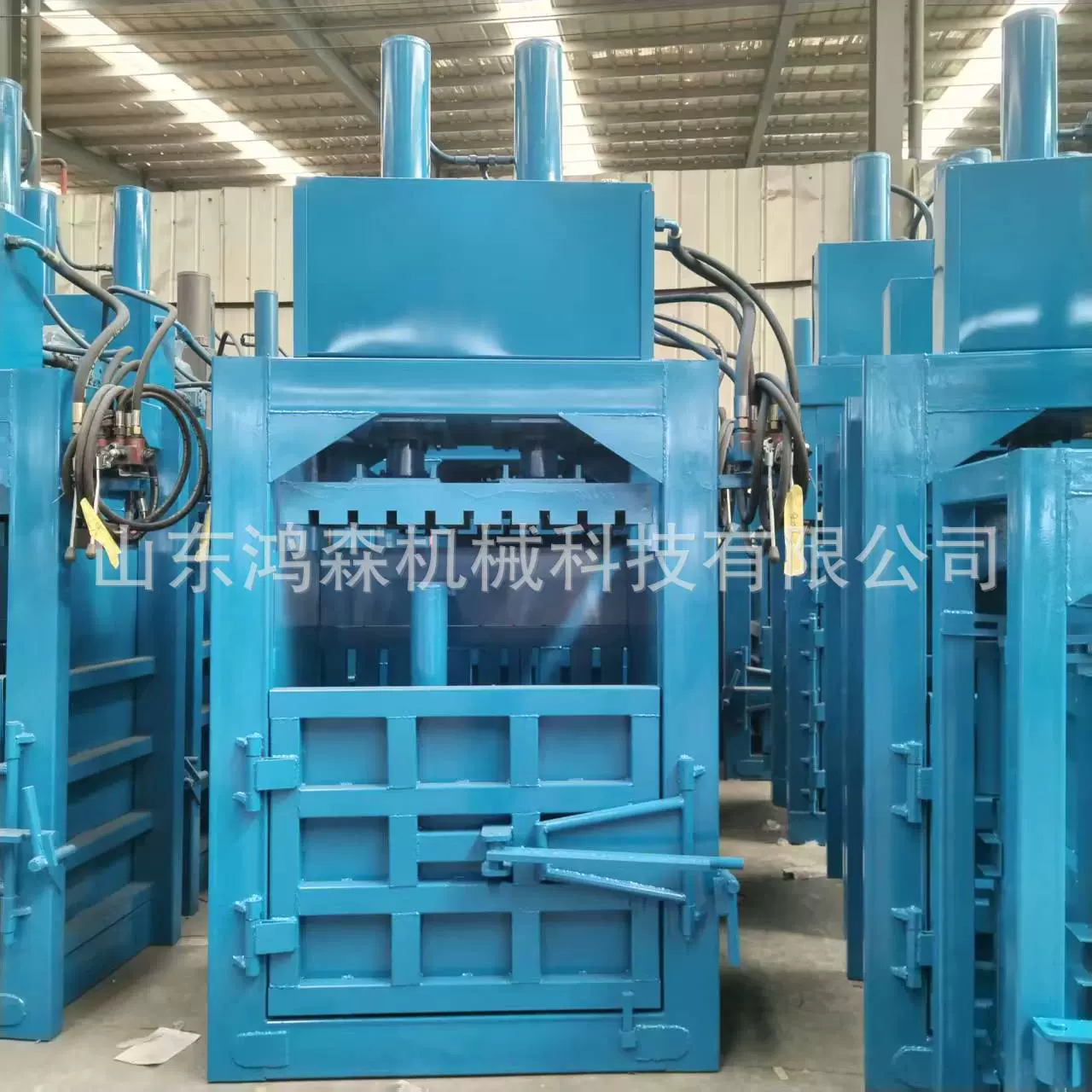 废纸壳纸皮垃圾打捆机多功能半自动塑料薄膜立式废料液压打包机