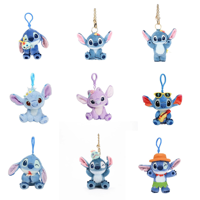 Authentic Disney Stitch Doll Doll Stitch Pendant Car Keychain School Bag Bag Couple Pendant Female Authentic Disney Stitch Doll Doll Stitch Pendant Car Keychain School Bag Bag Couple Pendant Female