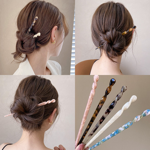 Korean fashionable ball head hairpin  new lazy hairpin simple modern hairpin artifact headwear for women