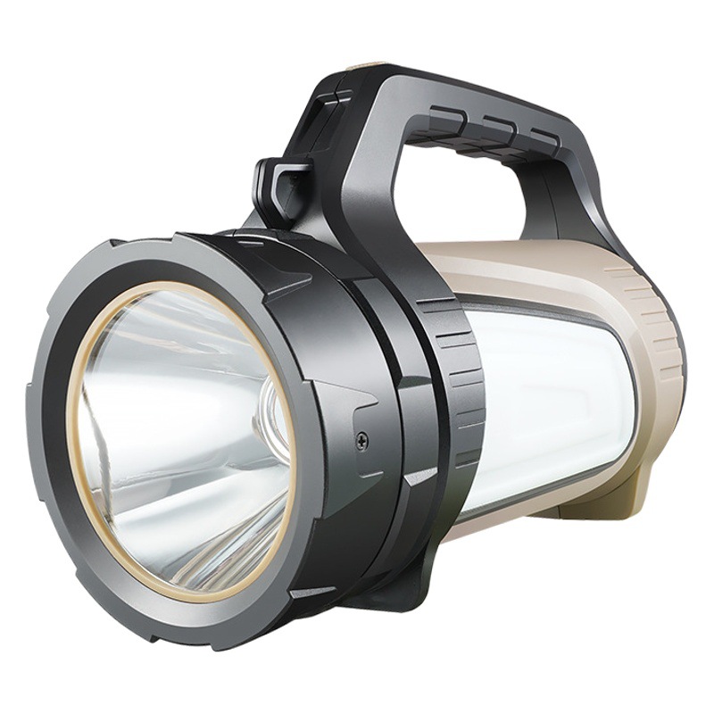 Luz portátil LED al aire libre luz fuerte luz de largo alcance multifunción batería de litio incorporada detector impermeable de alta potencia linterna de patrulla