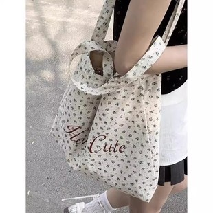 Genuine retro shopping bag, one-shoulder bag, french style, for students