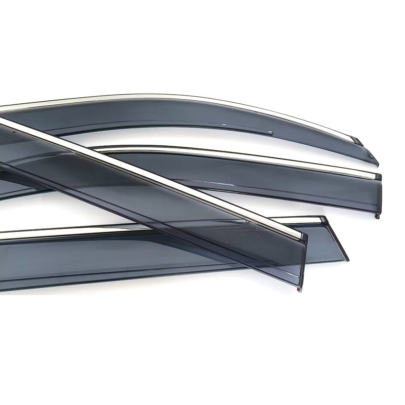 Dedicated Nissan 09-13 Qijun rain shield Nissan X-trail rain shield PC stainless steel/electroplating strip