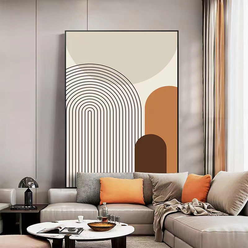 入户玄关壁画落地画轻奢抽象饭厅挂画高级感客厅沙发背景墙装饰画