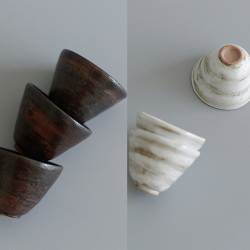 Simple hand-drawn stoneware tea cup, tea cup, household kung fu tea set, handmade master cup, personal cup, ceramic single cup