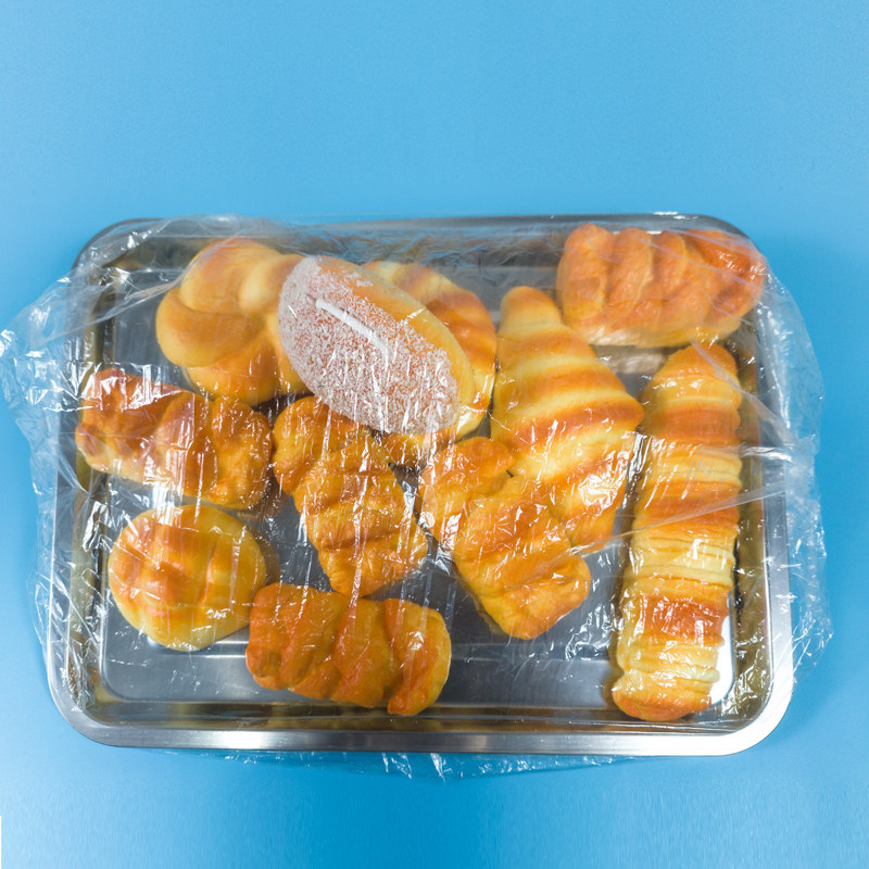 Large-sized food-grade plastic wrap covers, dust covers for food, bread, pastries, and fermentation boxes, and tray covers for cooked dishes and preserved foods