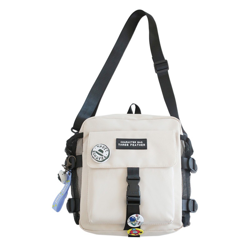 Bolso de hombro para hombre, bolso de trabajo de estilo funcional japonés, bolso cruzado unisex, bolso para teléfono de moda, bolso de hombro grande para estudiantes para mujer