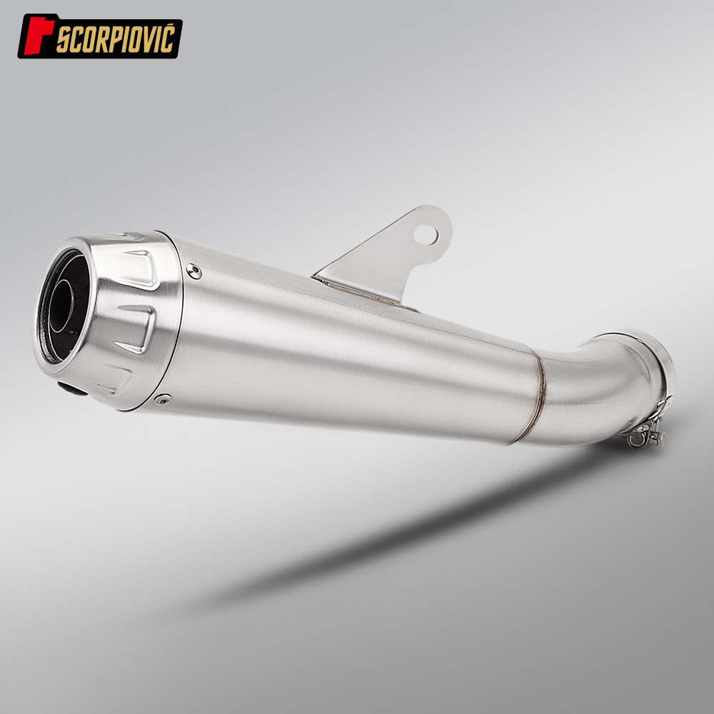 Suitable for Motorcycle Zhang Xue 500F Mid-Section Exhaust Pipe Aw30 Tail-Section Silencer, Connects to Original Exhaust