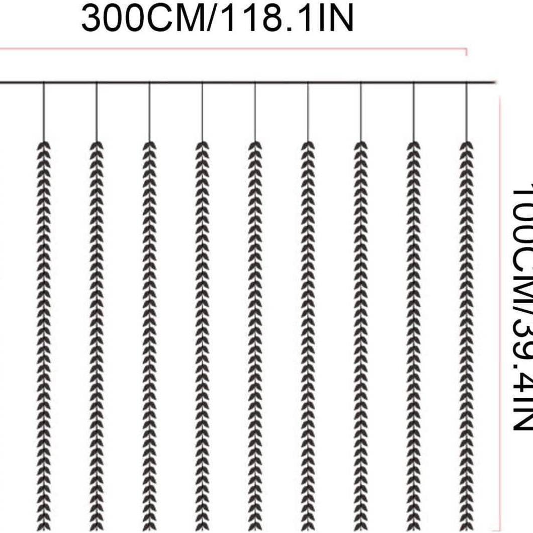 Cortina de alambre de cobre de ratán de hoja verde, luces de cadena de hojas de sauce, plantas colgantes, hojas falsas, decoración de pared del balcón, cadena de luces