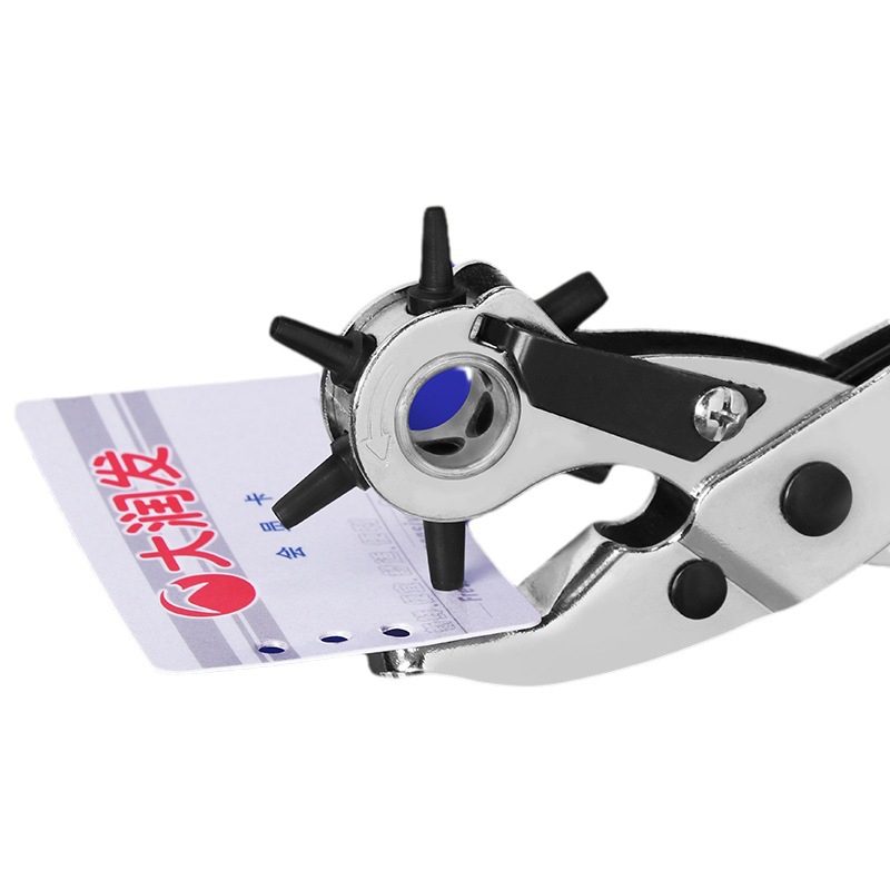 Venta directa de producción Hilda cinturón punzonado alicates cinturón punzonadora punzonado redondo agujero plano pantalones cinturón herramienta de perforación