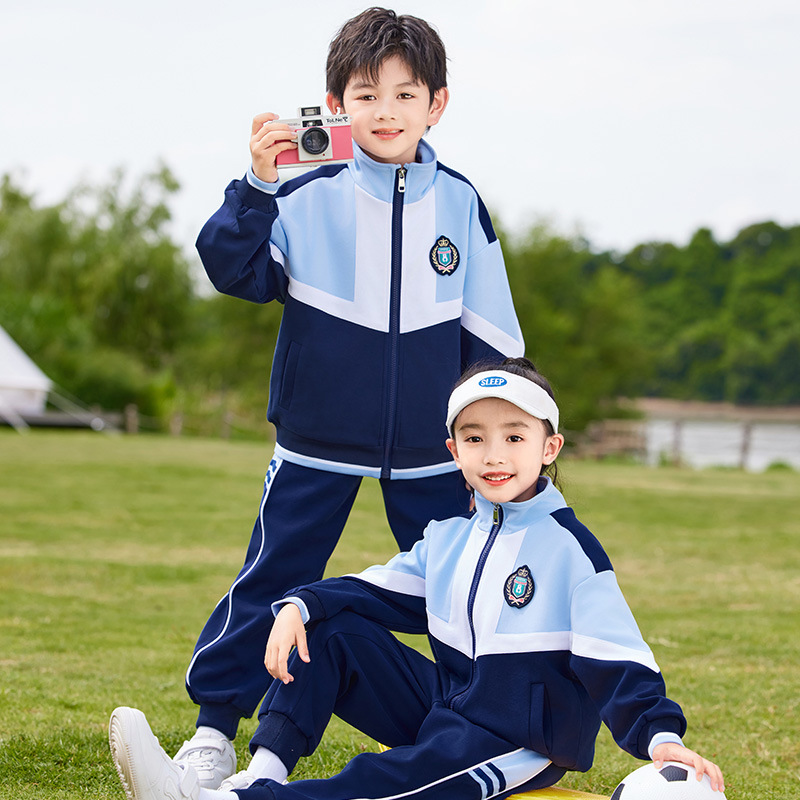 초등 학교 의류 3 종 아동급 의류 대학 스타일 스포츠 세트 고등학생 스포츠 유니폼