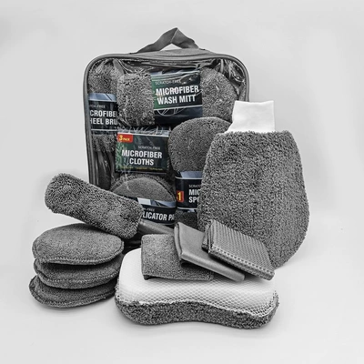 Car cleaning tools Towel, Rag, Waxing Sponge, Wheel - gray-oxford-version-28336cm