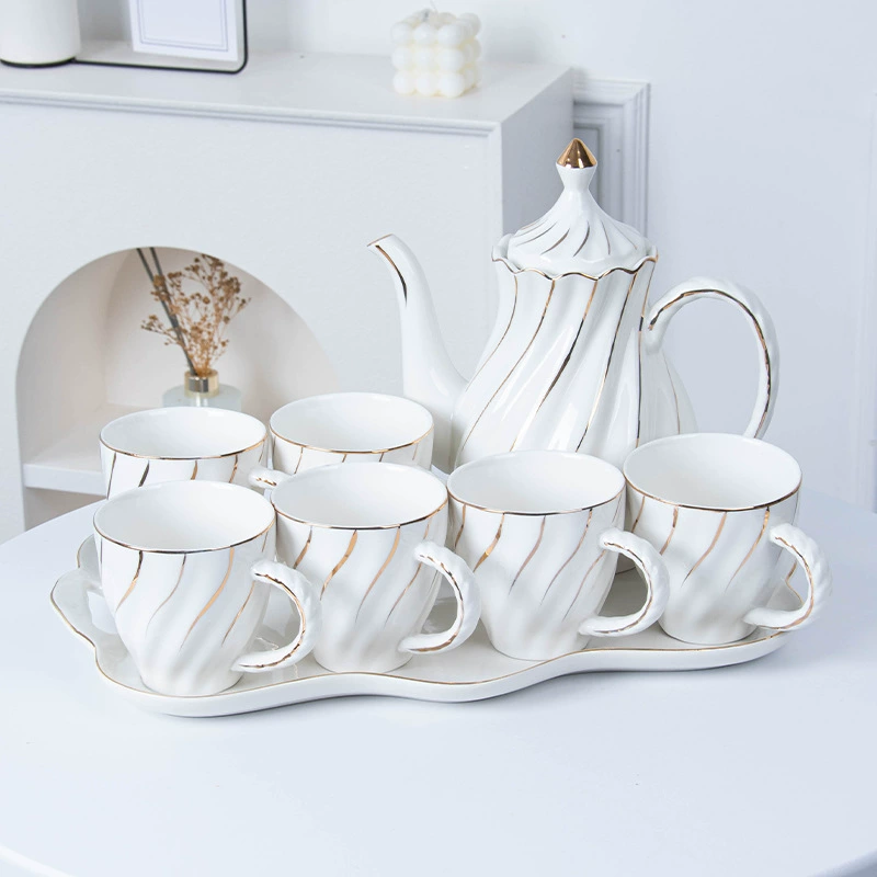 High-end ceramic tea cup, tea set for home use, teapot, Birthday gift
