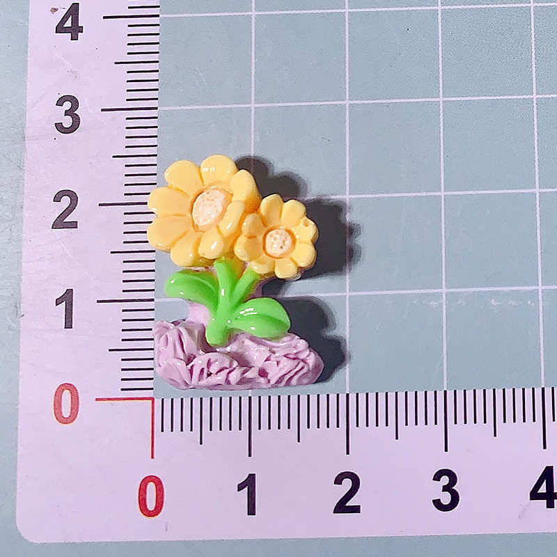 Nueva serie de color macarón roca flor serie diy accesorios de resina pegamento crema caja de teléfono móvil joyería para el cabello colgantes botones de zapatos