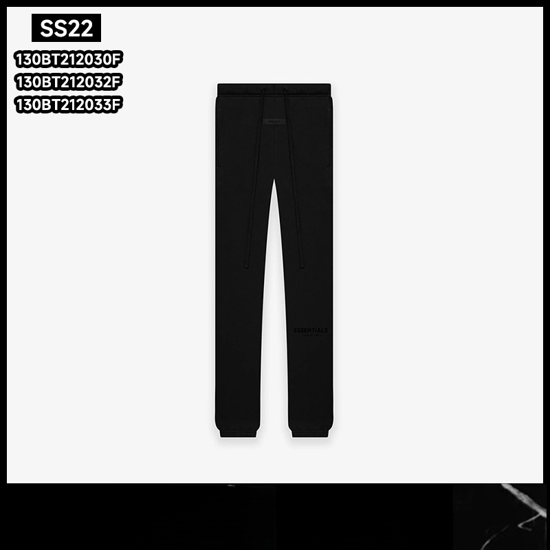 Essentials Ss22 Sweatpants Straight-Leg Cuffed Pants American Heavy Knitted Sweatpants for Men