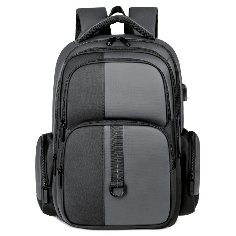新款男士背包商务通勤多功能电脑背包出差旅行大容量高级感双肩包