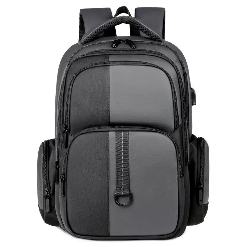 新款男士背包商务通勤多功能电脑背包出差旅行大容量高级感双肩包