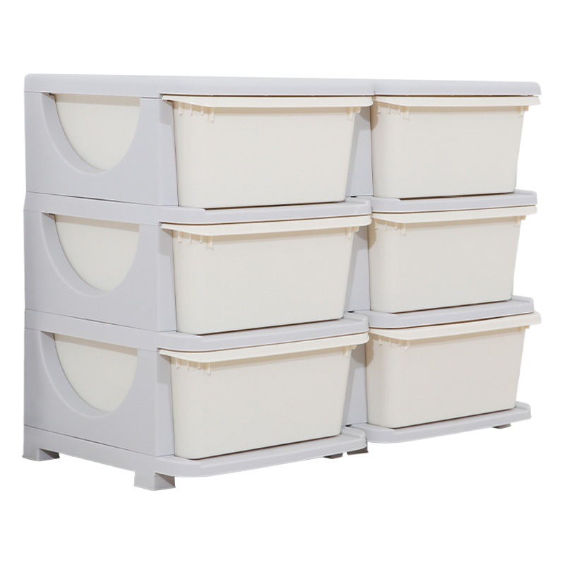 Children's Toy Storage Cabinet Indoor Household Multi-Layer Storage Cabinet Sub-Combination Family Storage Box Large Capacity Fit Cabinet