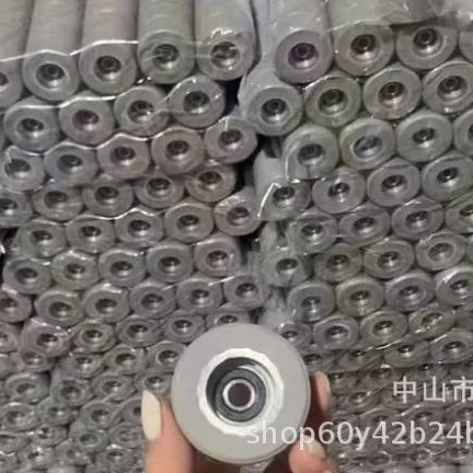 Jidong xianda haode máquina de bandas de borde transportador rueda de presión 60*8*23mm brillante rueda de presión carpintería máquina de bandas de borde accesorios