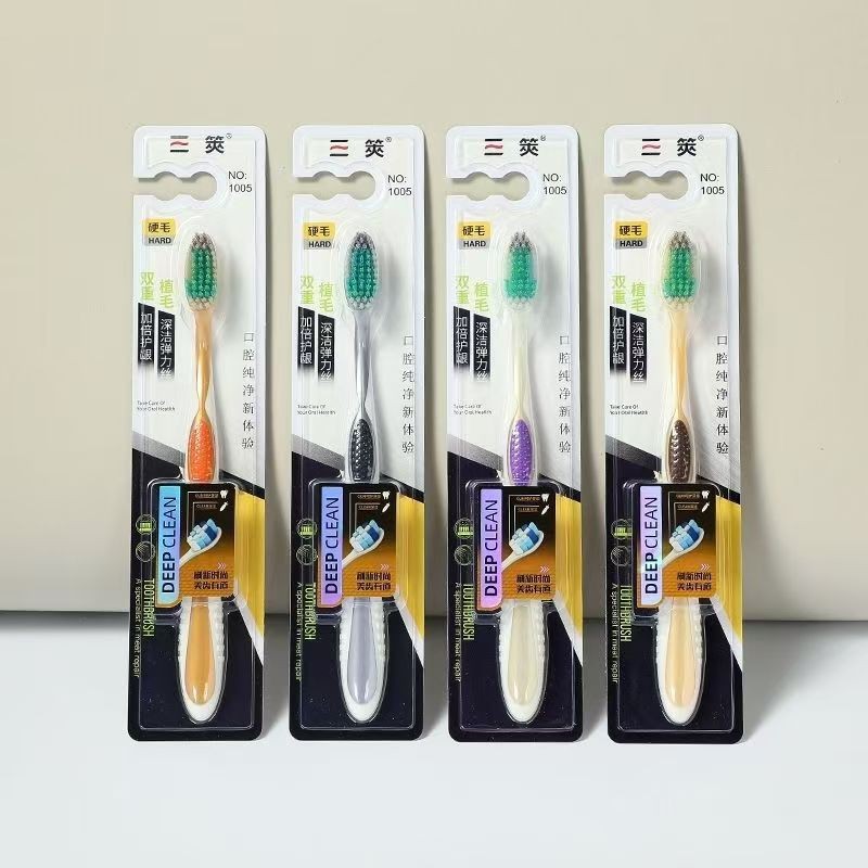 46 cepillo de dientes de cabello duro - 1 cepillo de dientes de cabello blando para hombres limpio espiral especial Yiwu productos al por mayor