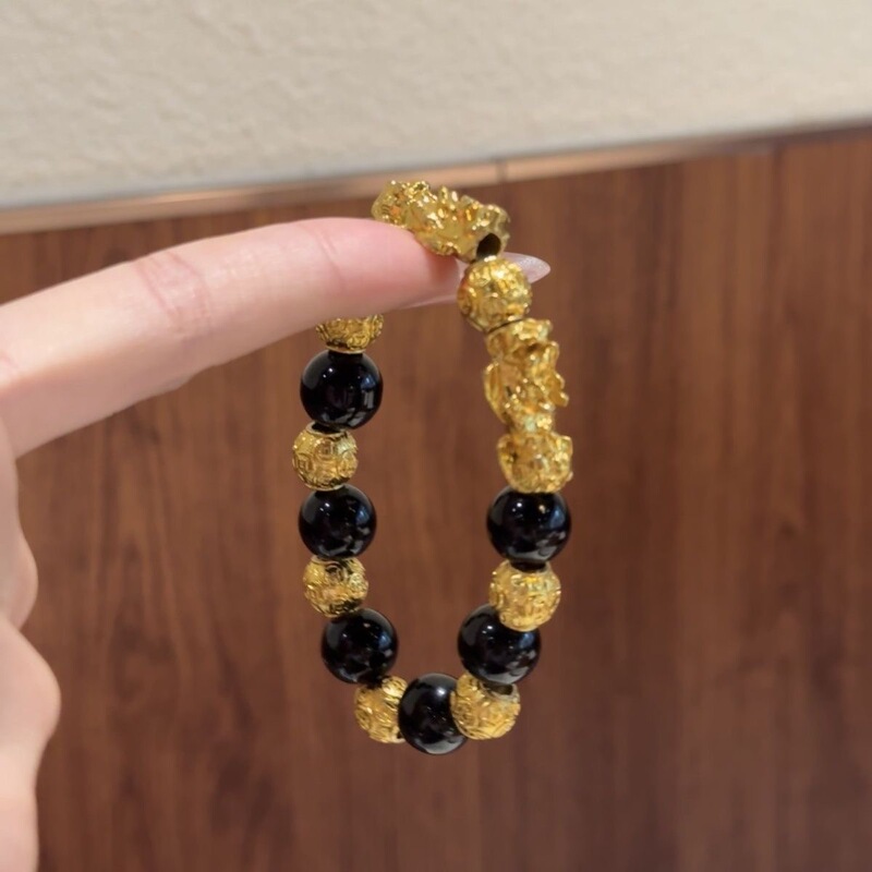2026 New Stylish Pixiu Black Stone Bracelet for Men, Simple and Elegant Pixiu Design, Perfect Gift for Elders 2026 New Stylish Pixiu Black Stone Bracelet for Men, Simple and Elegant Pixiu Design, Perfect Gift for Elders
