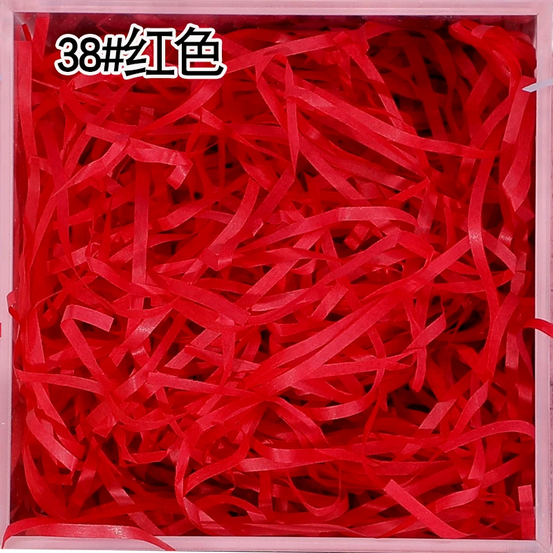 Плотный обложной карт зубчик raffia порванная бумага шелк 50g 30g бумага шелк упаковочная подарочная коробка декор заполнение цветной стружкой бумажные полоски