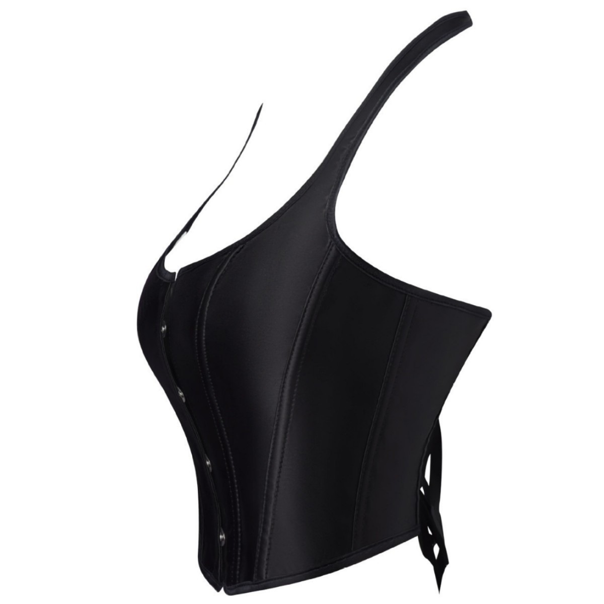 Nuevo cinturón de hombro blanco impresión de malla de manga corta empalme de damas para limpiar el pecho hueso de pez plástico chaqueta productos transfronterizos