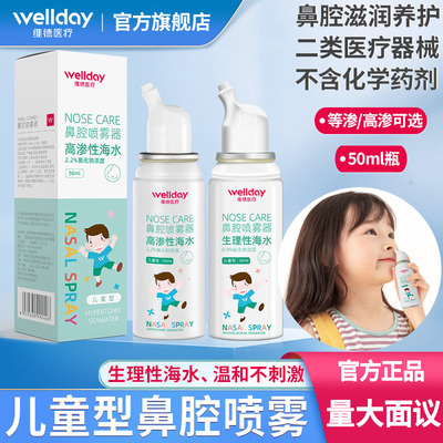 Vader Medical care children Nasal wash Physiological Seawater Portable Nasal cavity Sprayer Rhinitis nursing Sodium brine