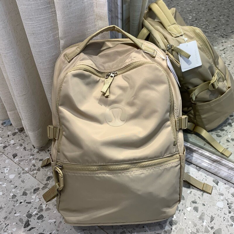 lululemon Backpack 22L New Crew Fashion Nylon Backpack Waterproof Travel Casual Large Capacity Bag