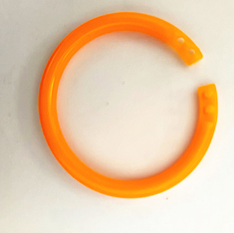 現品のプラスチックの本の輪の製本のカードの双ボタンのルーズリーフのカラーの製本の本の輪のアルバムのカードの輪の金属のリング|undefined