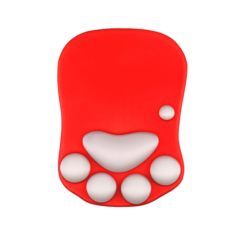 Lindo gato garra muñeca pad mouse pad almohadilla de ratón de silicona suave almohadilla antideslizante muñeca almohadilla de mano fábrica al por mayor
