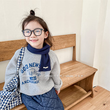 2025童装秋冬装新款 儿童冬款韩版抓绒卫衣女童男童打底衫 123628