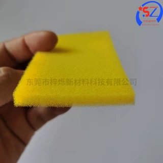 黄色60ppi细孔聚氨酯过滤海绵 鱼缸内置过滤替换棉滤芯海绵材料