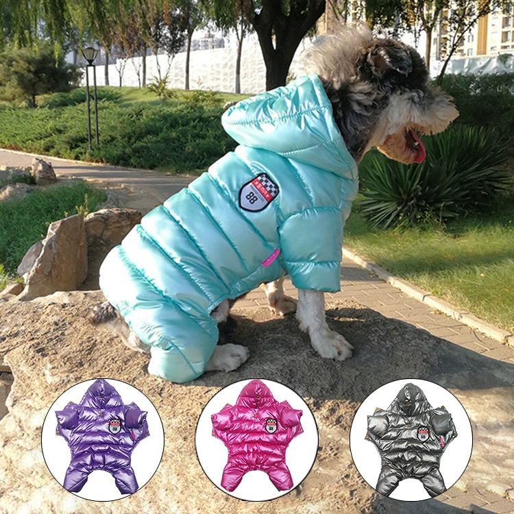 Amazon новая одежда для собак зимняя теплая четвероногая собака водонепроницаемая одна черная хлопковая фабрика одежды для домашних животных