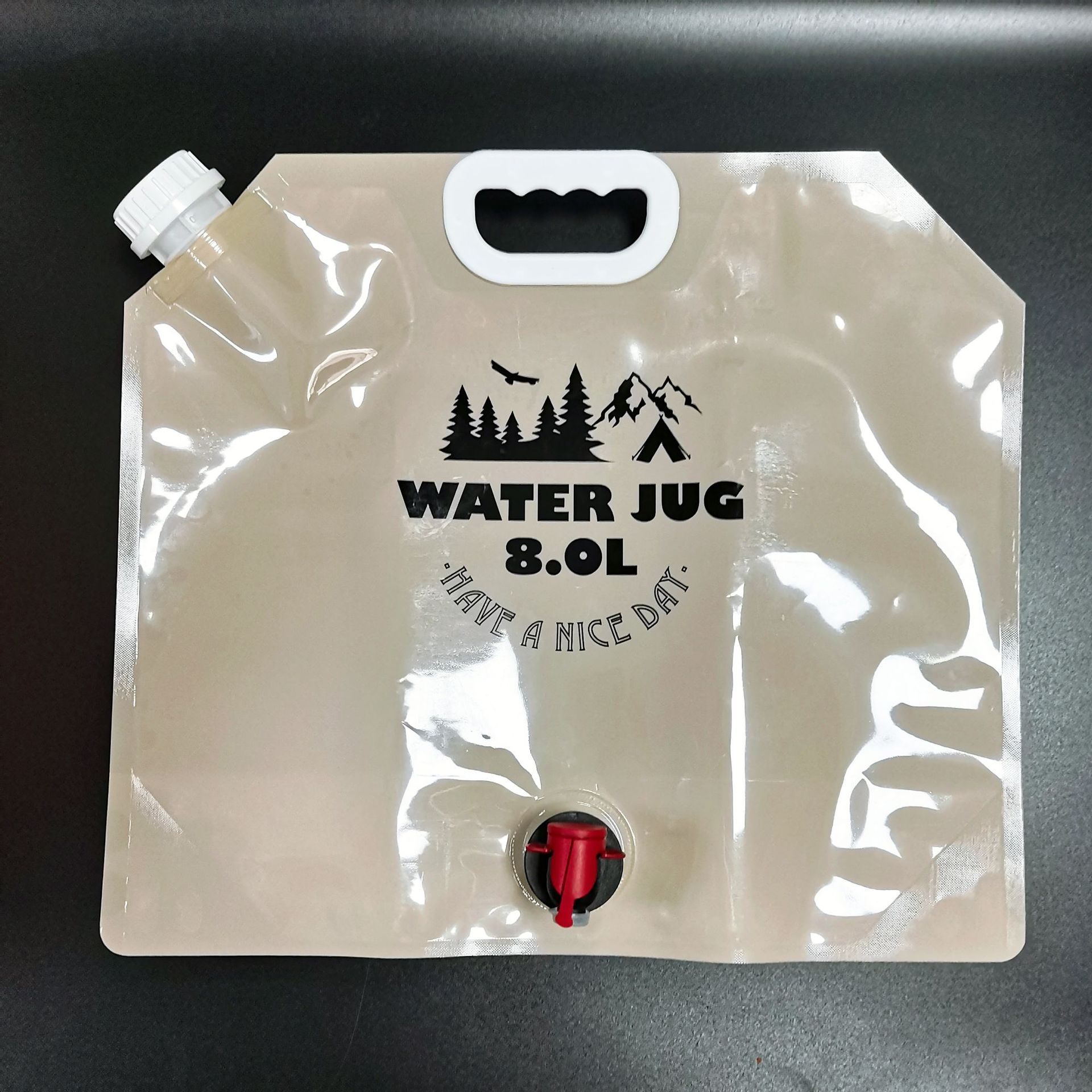 出口亚马逊日本大容量8L/10L双阀门储水袋 便捷手提户外折叠水袋