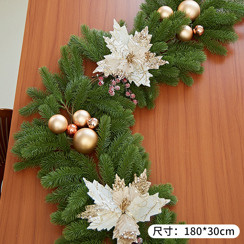 純粋なPEクリスマス藤条牛角クリスマス装飾品暖炉階段飾りクリスマス藤条シミュレーション装飾品|undefined